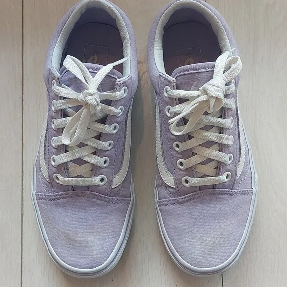Lilac Purple Old Skool Vans US M6/W7.5 EUC - Picture 2 of 12